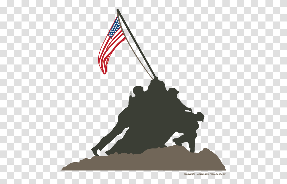 Cents Clipart Marine Corps War Memorial, Flag, American Flag, Bow Transparent Png