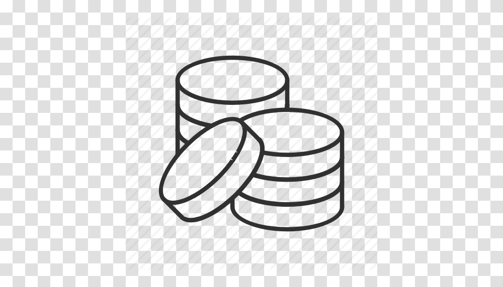 Cents Coins Money Nickles Pennies Poker Chips Quarters Icon, Cylinder, Barrel, Bowl, Cup Transparent Png