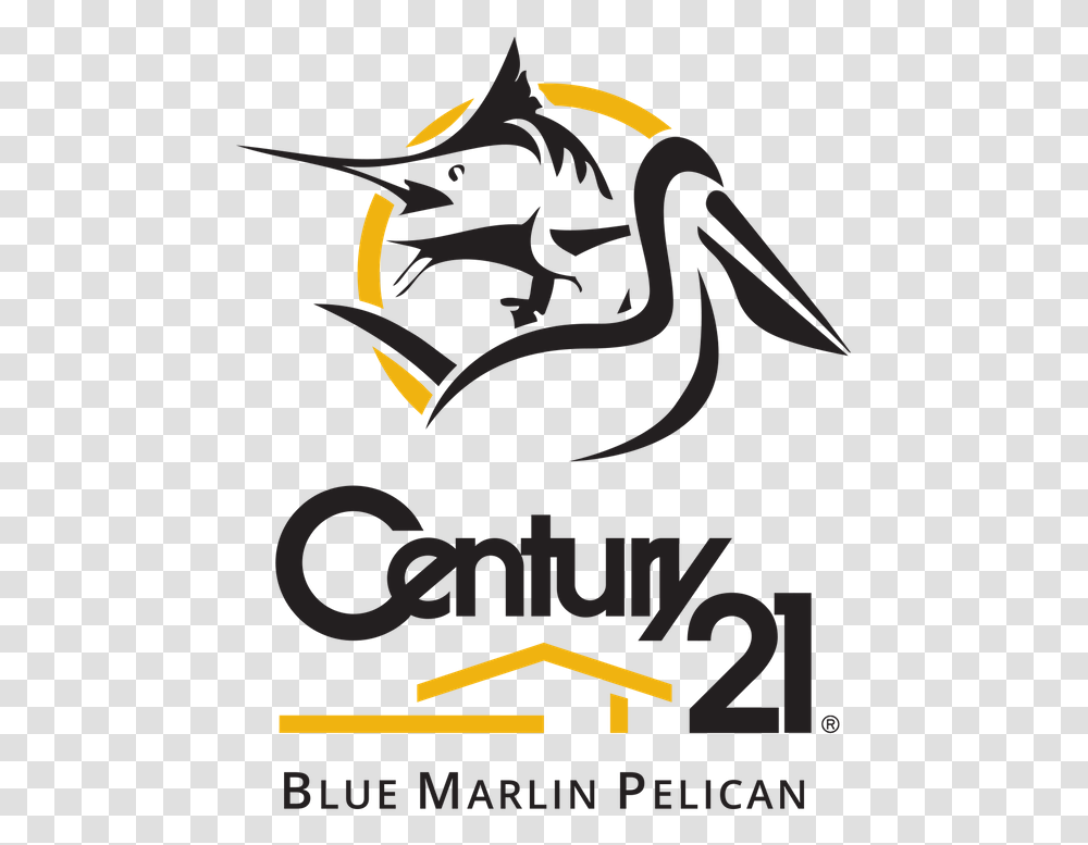 Century 21 Blue Marlin Pelican, Dragon, Poster, Advertisement Transparent Png