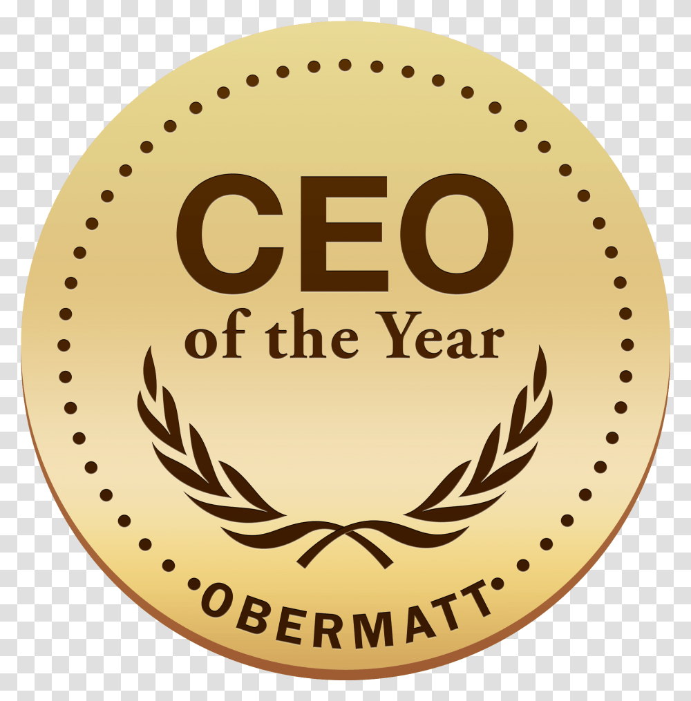 Ceo Ranking Obermatt, Label, Text, Gold, Coin Transparent Png