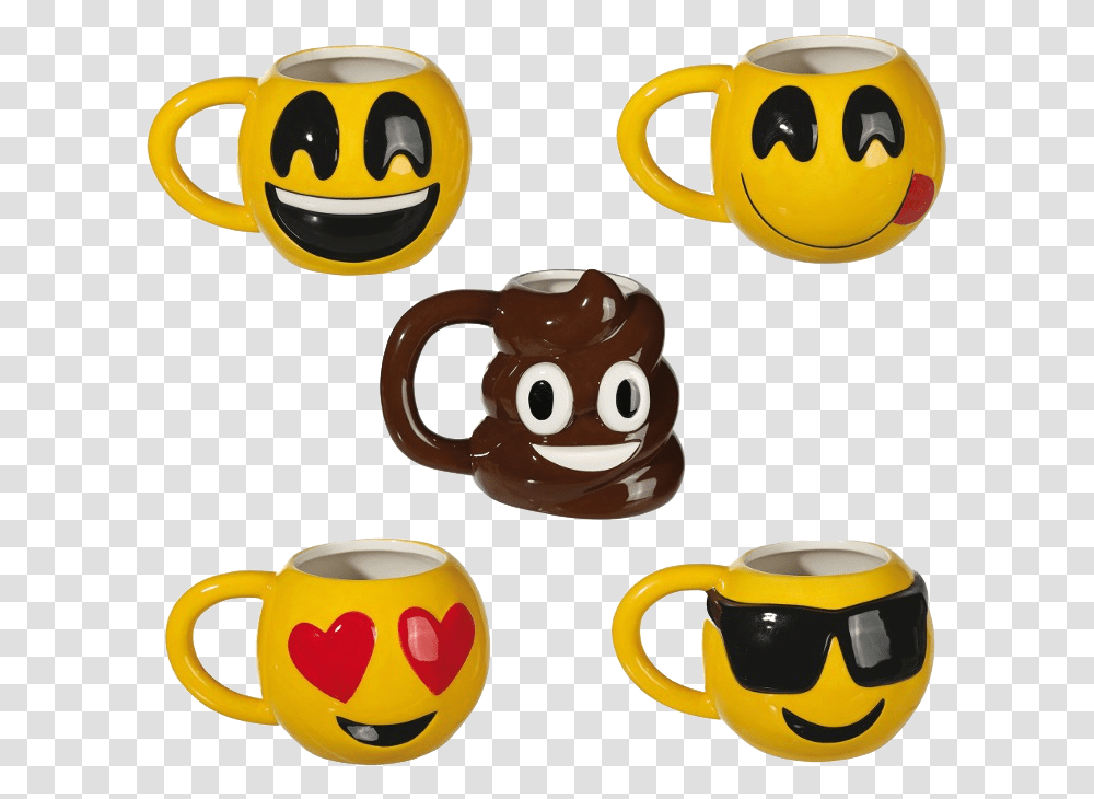 Ceramic Mug With A Cheerful Motifs Emoji Hrnek Emoji, Coffee Cup, Beverage, Drink, Hot Chocolate Transparent Png