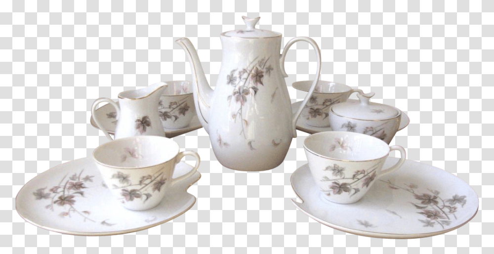 Ceramic, Pottery, Saucer, Coffee Cup, Teapot Transparent Png