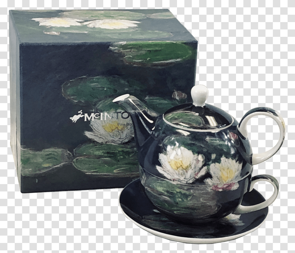 Ceramic, Pottery, Teapot, Saucer Transparent Png