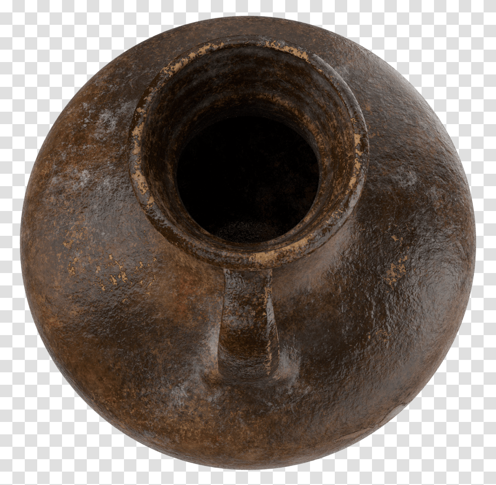 Ceramic Wine Jug Top Image Artifact, Pottery, Hole, Sphere, Jar Transparent Png