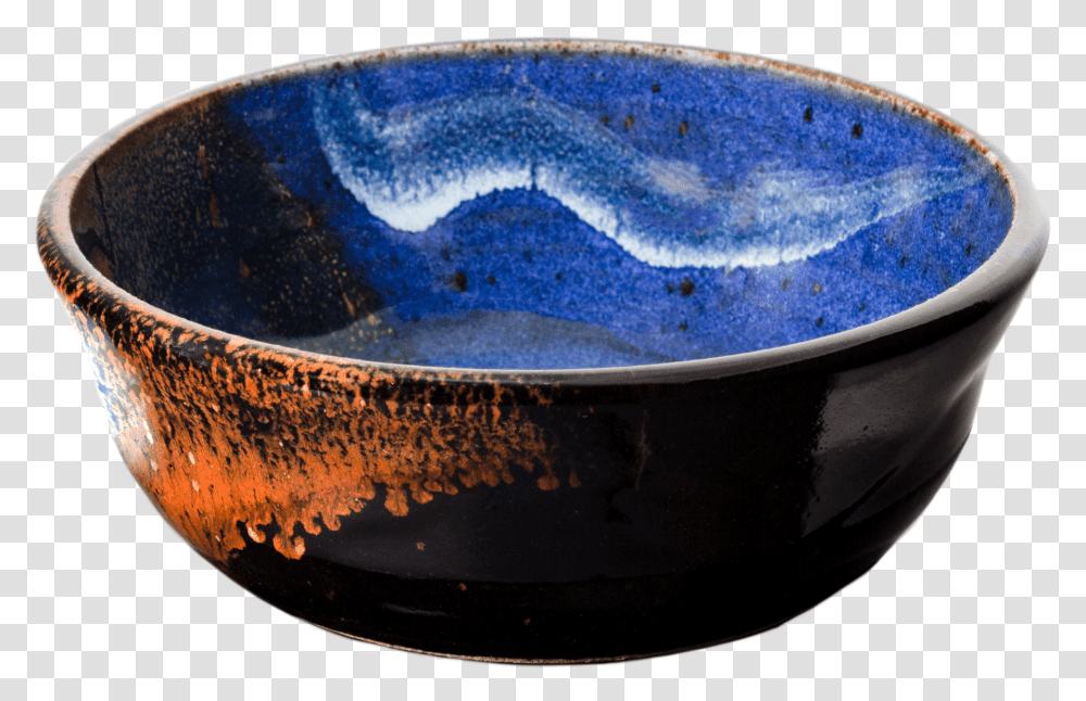 Cereal Bowl Handmade Pottery Cobalt Blue Amp Brown 34 Bowl, Jacuzzi, Tub, Hot Tub, Soup Bowl Transparent Png