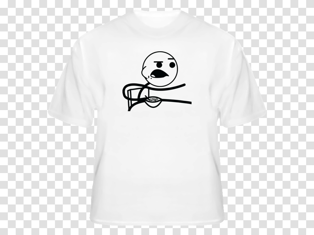 Cereal Guy Rage Comic 4chan Meme Funny T Shirt Cereal Lung Cancer Fighting Shirts, Apparel, Sleeve, T-Shirt Transparent Png