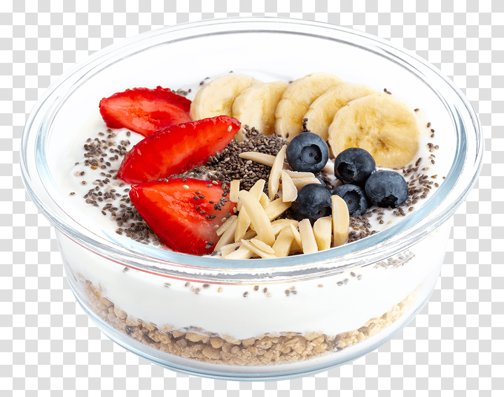 Cerealingredientfruit Saladaa Na Tigelavegetarian Fruit And Greek Yogurt, Plant, Blueberry, Food, Breakfast Transparent Png