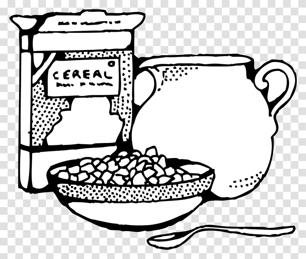 Cereals Clipart Black And White, Bowl, Jug, Pottery, Stein Transparent Png