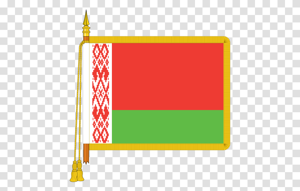 Ceremonial Belarus Flag Union Jack With Gold Fringe, Symbol, Text, Scroll, Word Transparent Png