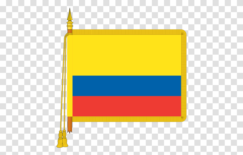 Ceremonial Colombia Flag Gold Fringe Uk Flag, Scroll, Text, Word Transparent Png