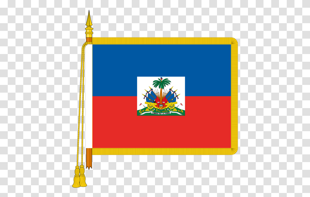 Ceremonial Haiti Flag Haiti Flag, Scroll, Building, Symbol, Mansion Transparent Png