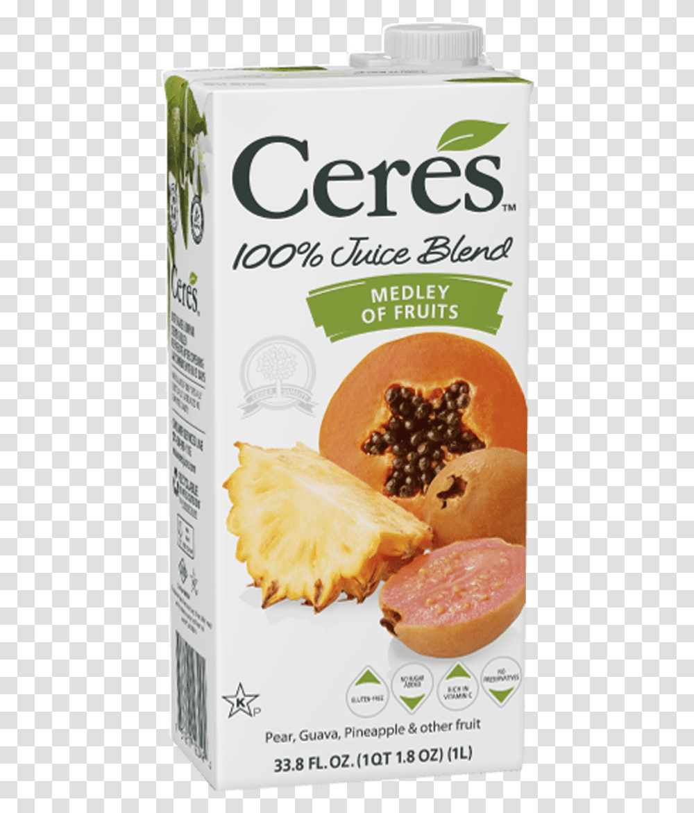 Ceres Juice Medley Of Fruits, Plant, Food, Menu Transparent Png
