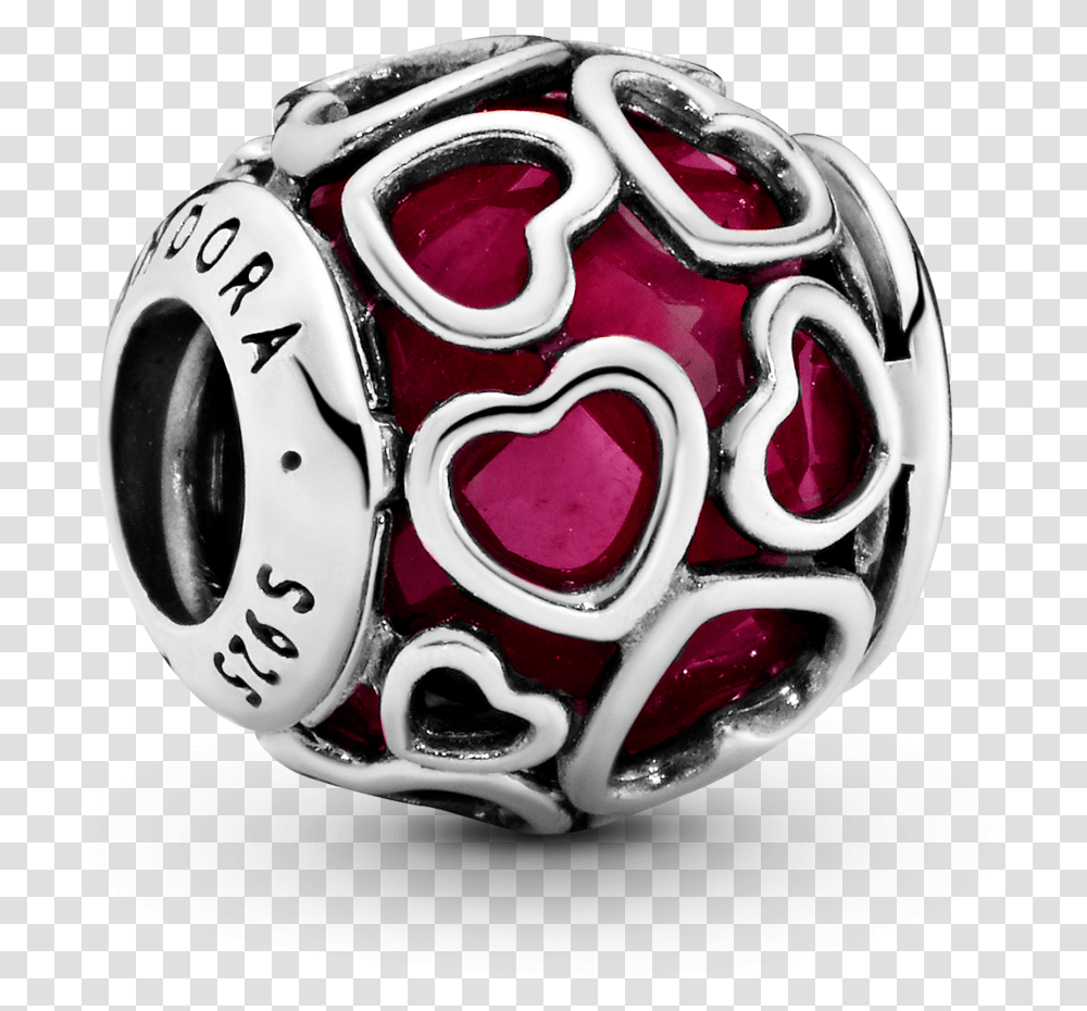 Cerise Pink Heart Pattern Charm Pandora Hk Pink Heart Ball Pandora Charm, Accessories, Accessory, Jewelry, Dynamite Transparent Png