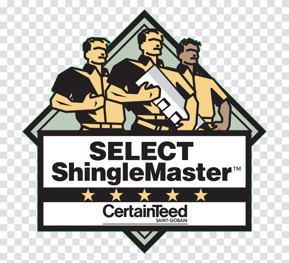 Certainteed Select Shingle Master, Person, Poster, Advertisement, Label Transparent Png