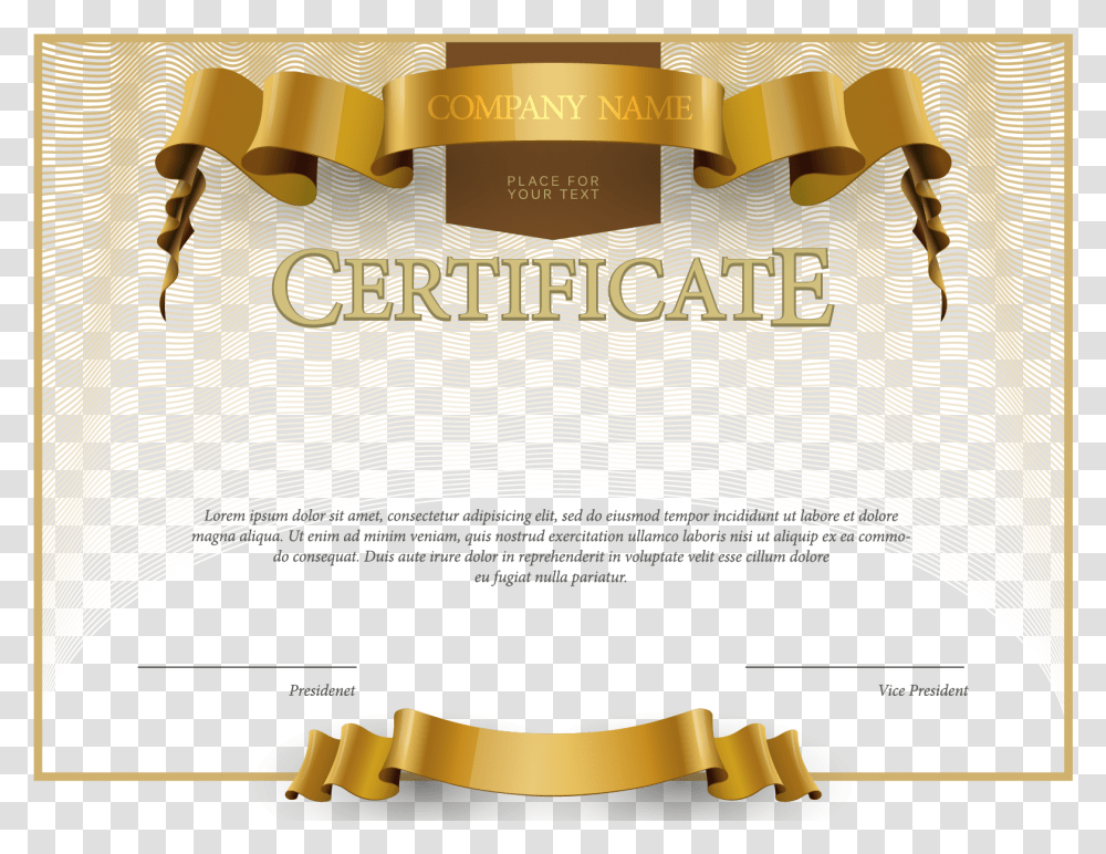 Certificate Background Design Hd, Scroll, Gold, Paper Transparent Png