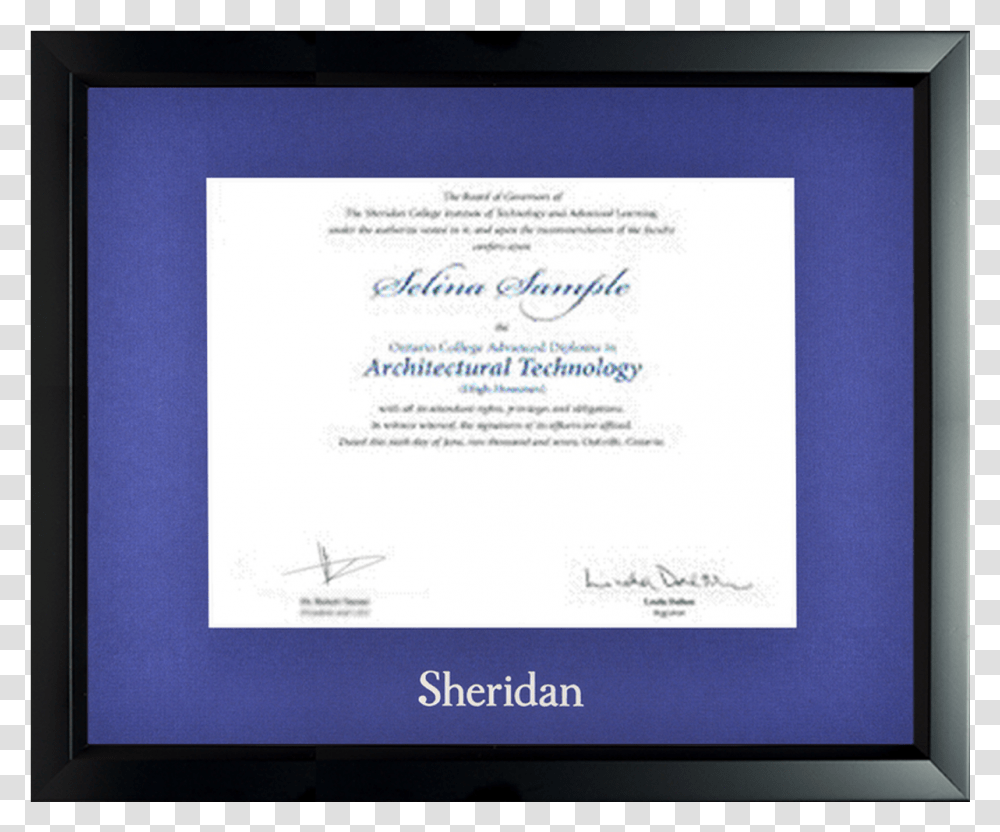 Certificate Frame, Monitor, Screen, Electronics Transparent Png