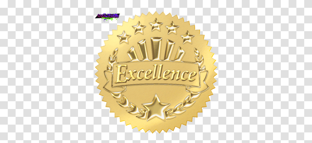 Certificate Gold Seal Psd Download Trend Enterprises Award Excellence Award, Birthday Cake, Dessert, Food, Gold Medal Transparent Png