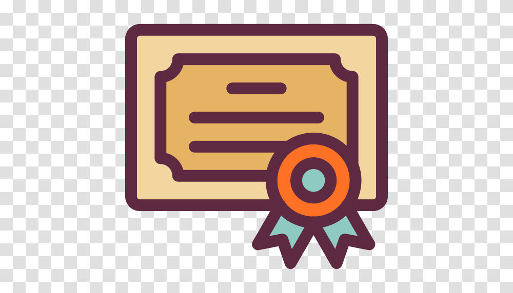 Certificate Icon, Logo, Trademark Transparent Png