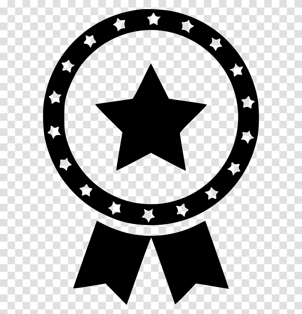 Certificate Medal Star Free Printable Merry Christmas Bunting, Star Symbol, Stencil, Rug Transparent Png