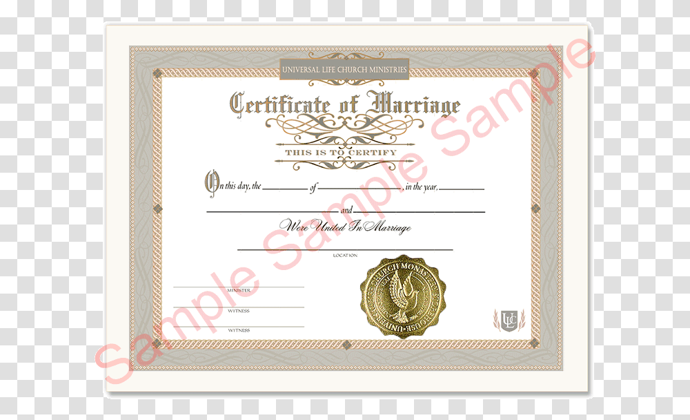 Certificate Of Marriage Cord Marriage Certificate, Diploma, Document, Rug Transparent Png