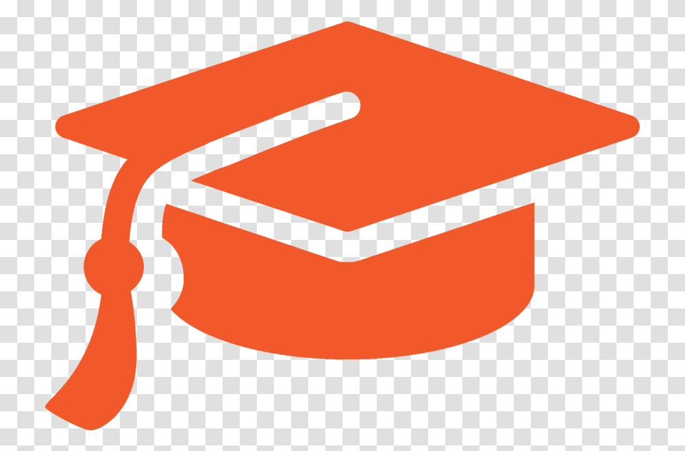 Certification Vs Certificate Orange Graduation Cap Icon, Axe, Tool, Text, Ashtray Transparent Png