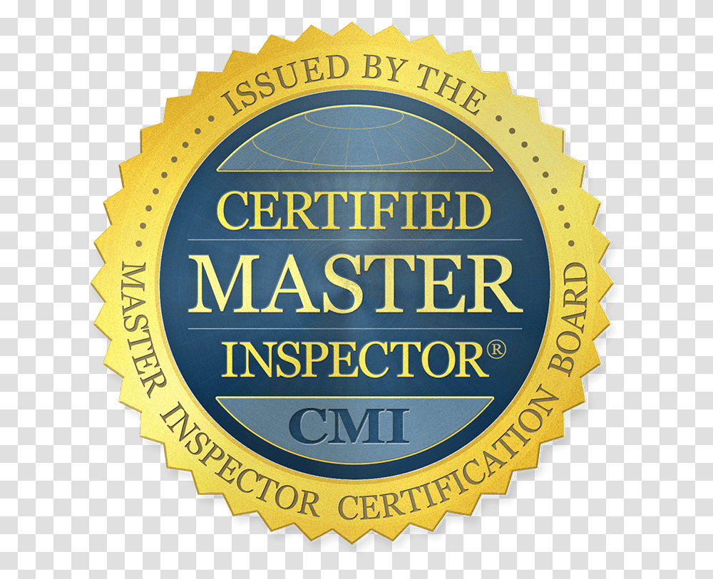 Certified Master Inspector, Label, Logo Transparent Png