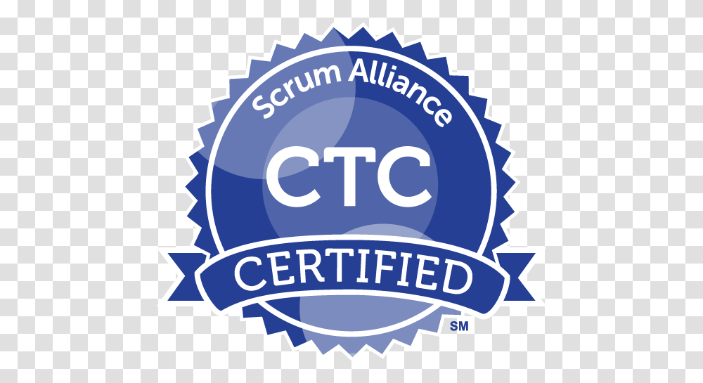 Certified Team Coach Agile Coach Certification Scrum Alliance, Label, Sticker, Logo Transparent Png