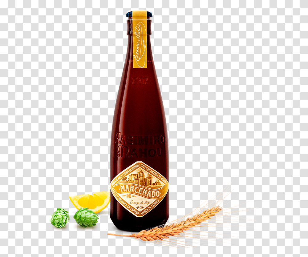 Cerveza Mahou Trigo Artesanal, Alcohol, Beverage, Plant, Food Transparent Png
