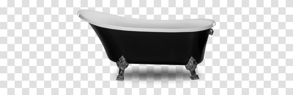 Cesano Black Black And White Bathtub Transparent Png