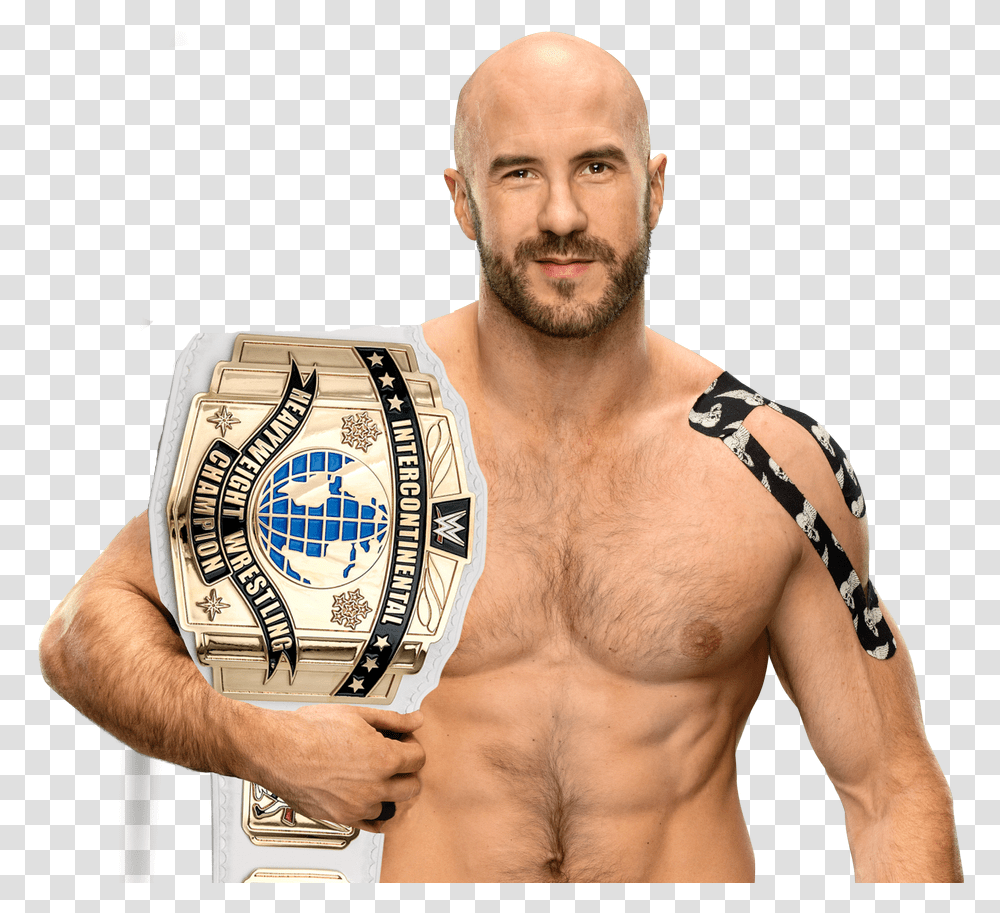 Cesaro Intercontinental Champion By Cairowiskpngscreator Wwe Cesaro, Person, Human, Skin, Face Transparent Png