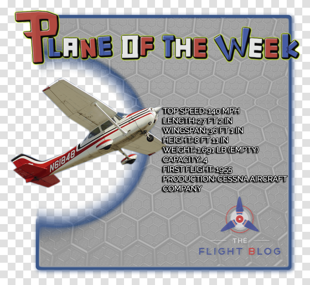 Cessna 172 Cessna Skyhawk Plane Of The Week Cessna Model Aircraft, Airplane, Vehicle, Transportation, Airliner Transparent Png