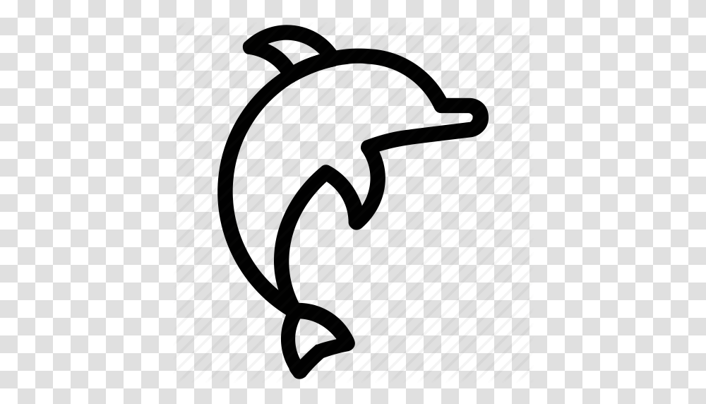Cetacean Dolphin Dolphin Jumping Fish Mammal Sea Animal Icon, Piano, Leisure Activities, Musical Instrument, Silhouette Transparent Png
