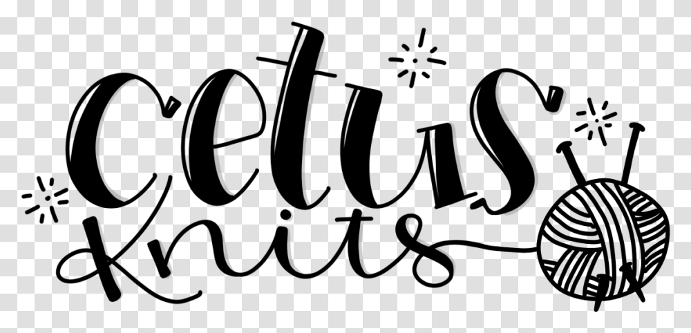 Cetus Knits, Silhouette, Handwriting, Leisure Activities Transparent Png