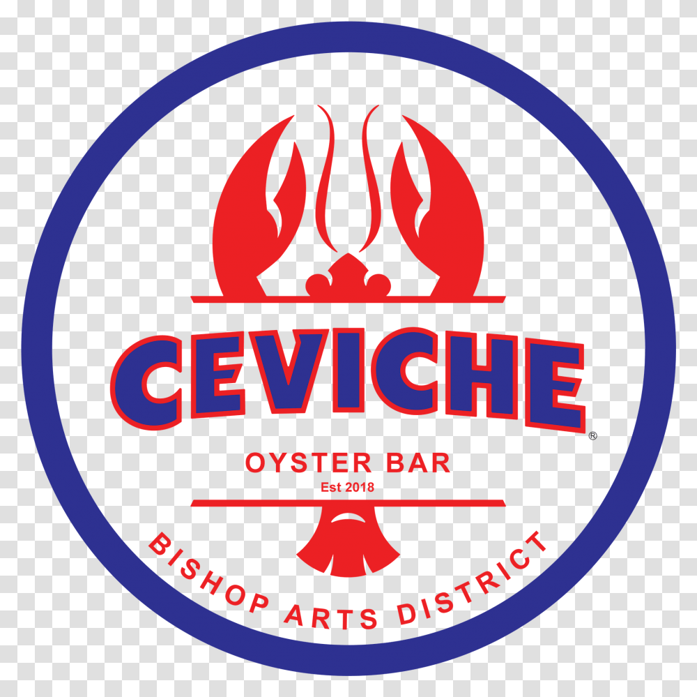 Ceviche Oyster Bar - Seafood And Dallas Texas Circle, Label, Text, Logo, Symbol Transparent Png
