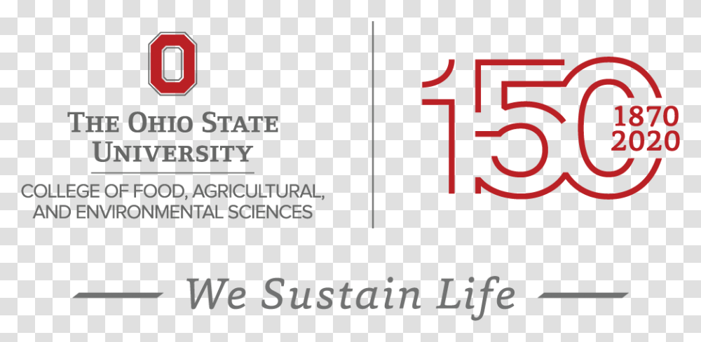 Cfaes 150 Email Signature Lockup With Tagline Ohio State University, Number, Postcard Transparent Png