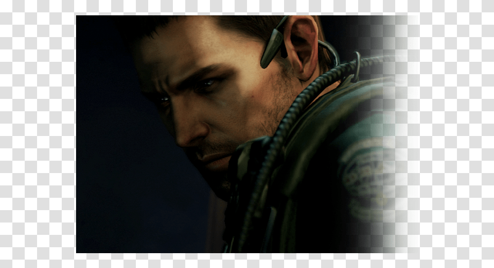Cg Chris Chara Chris Ss1 Chara Chris Ss2 Chara Chris Resident Evil Jake And Wesker, Person, Head, Face, Electronics Transparent Png