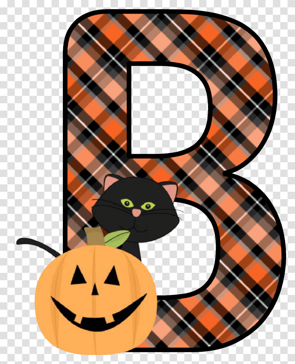 Ch B Alfabeto Calabaza De Kid Sparkz Halloween Abecedario Letras De Hallowen, Nature, Outdoors, Cat, Pet Transparent Png
