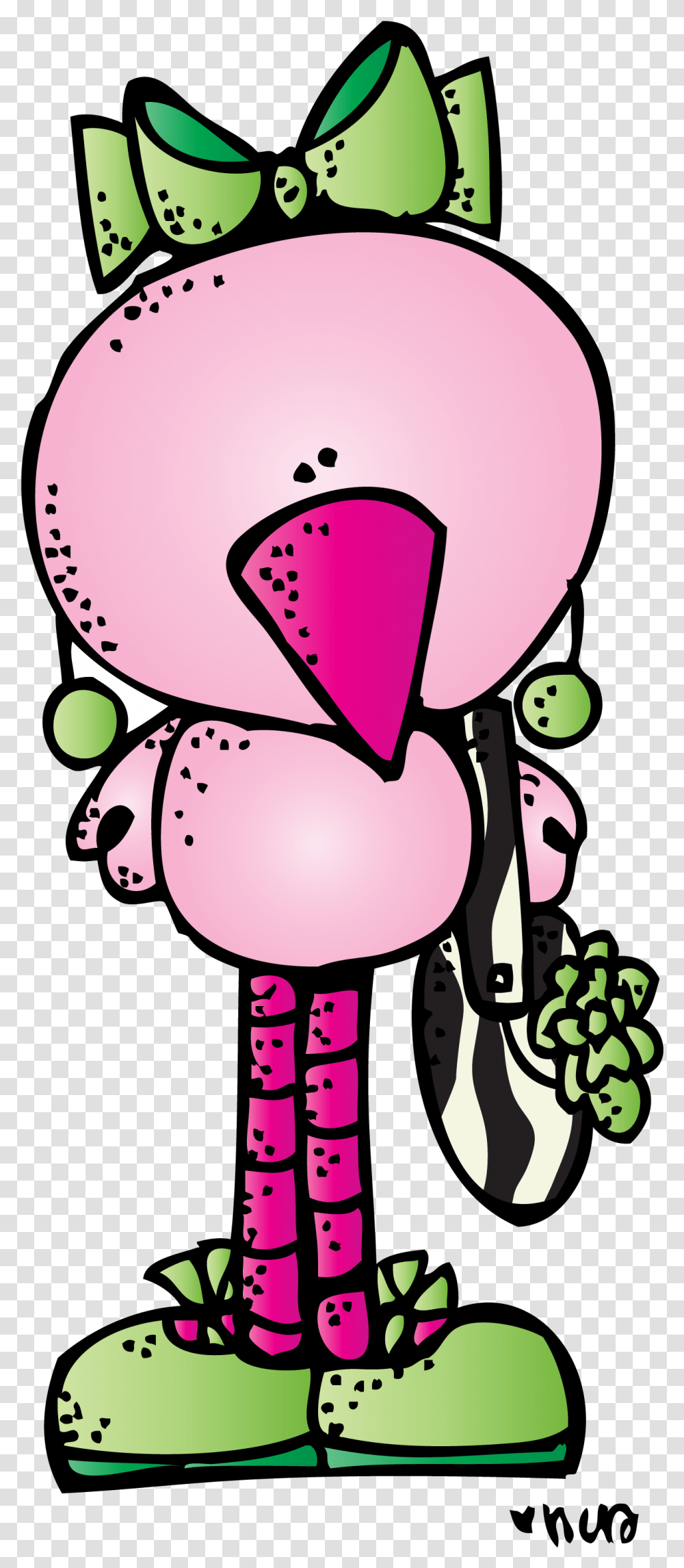 Ch B Melonheadz Flamingo Clip Art Picture Borders Melonheadz Flamingo Clipart, Ball, Heart, Balloon Transparent Png
