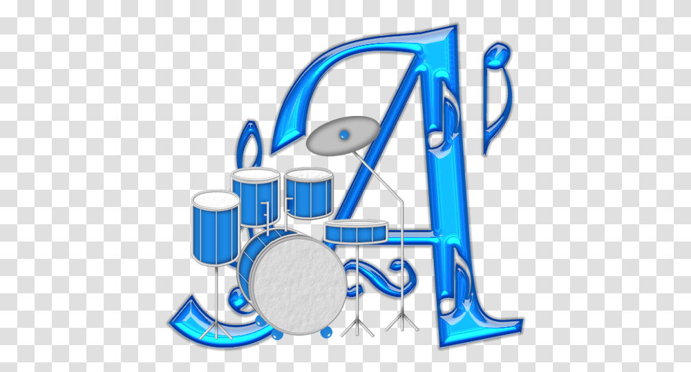 Ch B Musical Mayuscula Alfabeto Com Notas Musicais Alfabeto Azul Con Bateria, Drum, Percussion, Musical Instrument, Alphabet Transparent Png