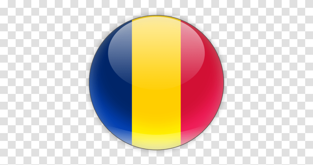 Chad Flag 2 Image Romania Flag Circle, Sphere, Balloon Transparent Png