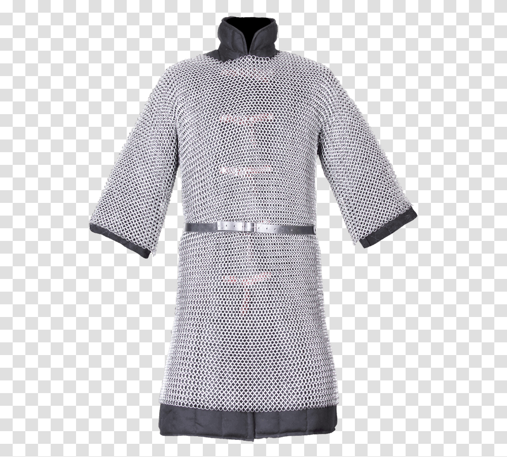 Chain Mail Legging Flat Riveted Solid Ring Blackened Chain Mail Tunic, Armor, Person, Human Transparent Png