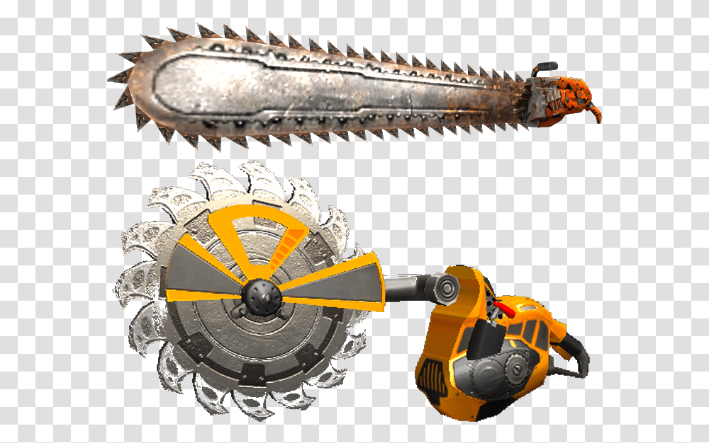 Chain Saw Blade Serious Sam 2 Chainsaw, Toy, Machine, Spoke, Animal Transparent Png