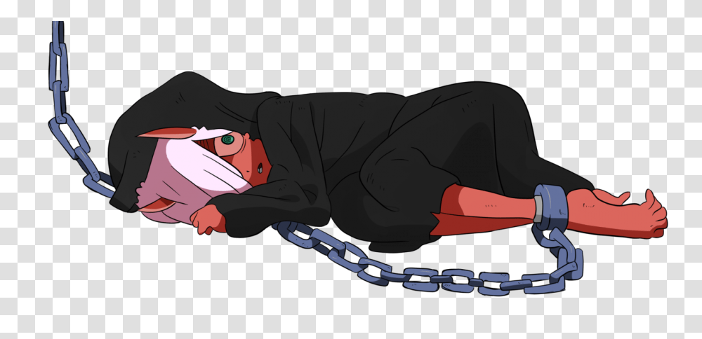 Chained Red Oni Zero Two, Animal Transparent Png