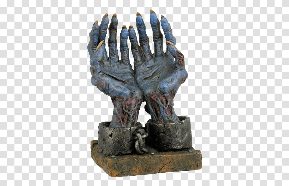 Chained Zombie Hands Figurine Chained Zombie Hands, Apparel, Finger, Bronze Transparent Png