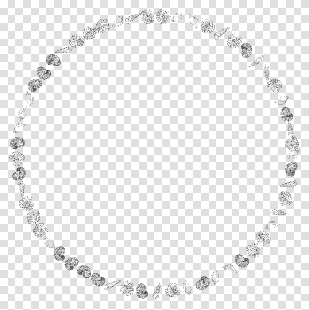 Chainjewellerybody Jewelry Seashell Round Border Clipart, Oval, Stencil Transparent Png