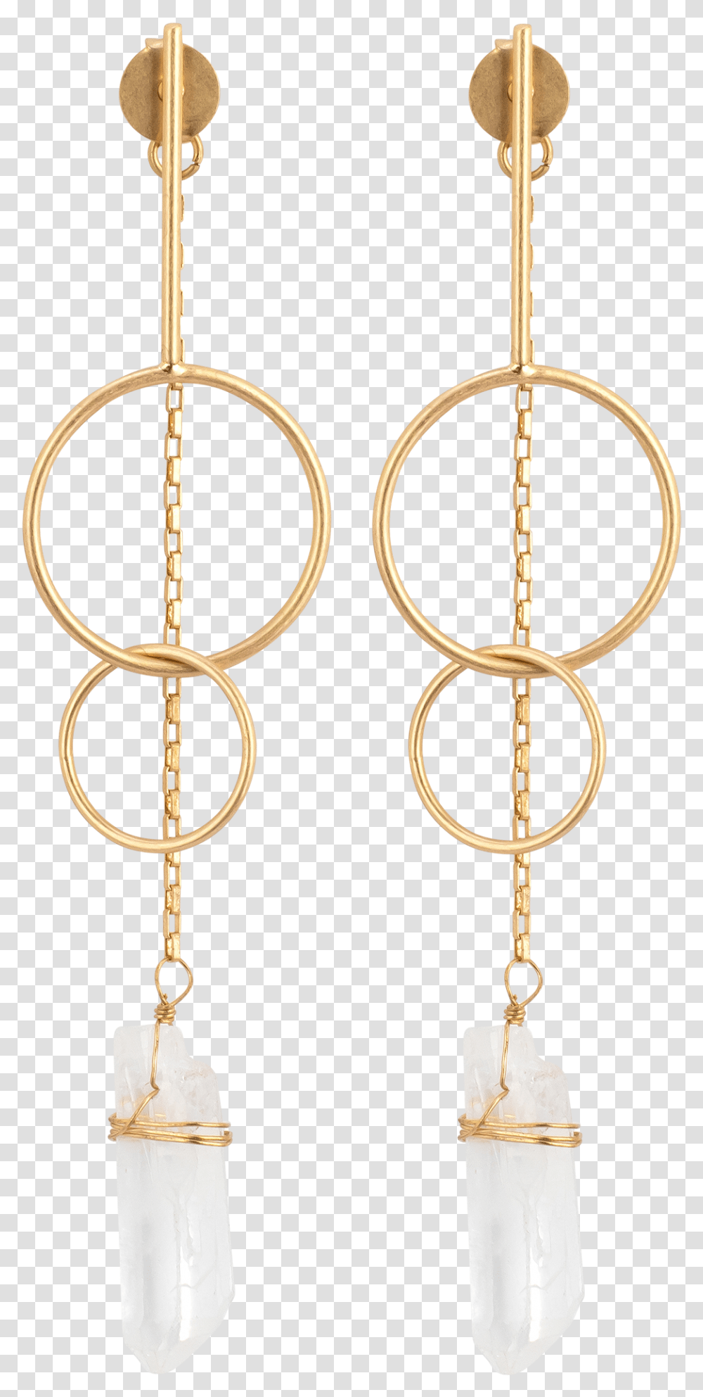 Chains With 2 Gold Hoops Crystal, Pattern, Knot, Embroidery, Ornament Transparent Png