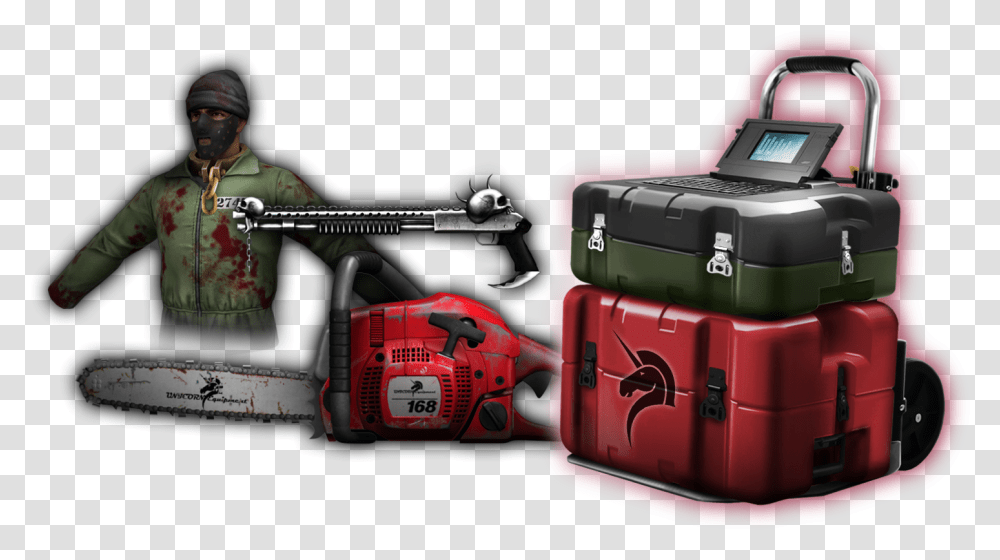 Chainsaw Package Iii, Person, Human, Luggage, Suitcase Transparent Png