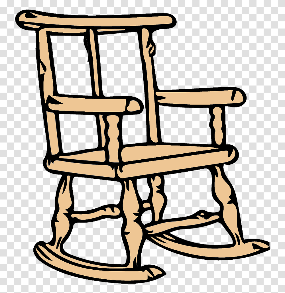 Chair Clip Art Rocking Chair Clipart Black And White, Furniture Transparent Png