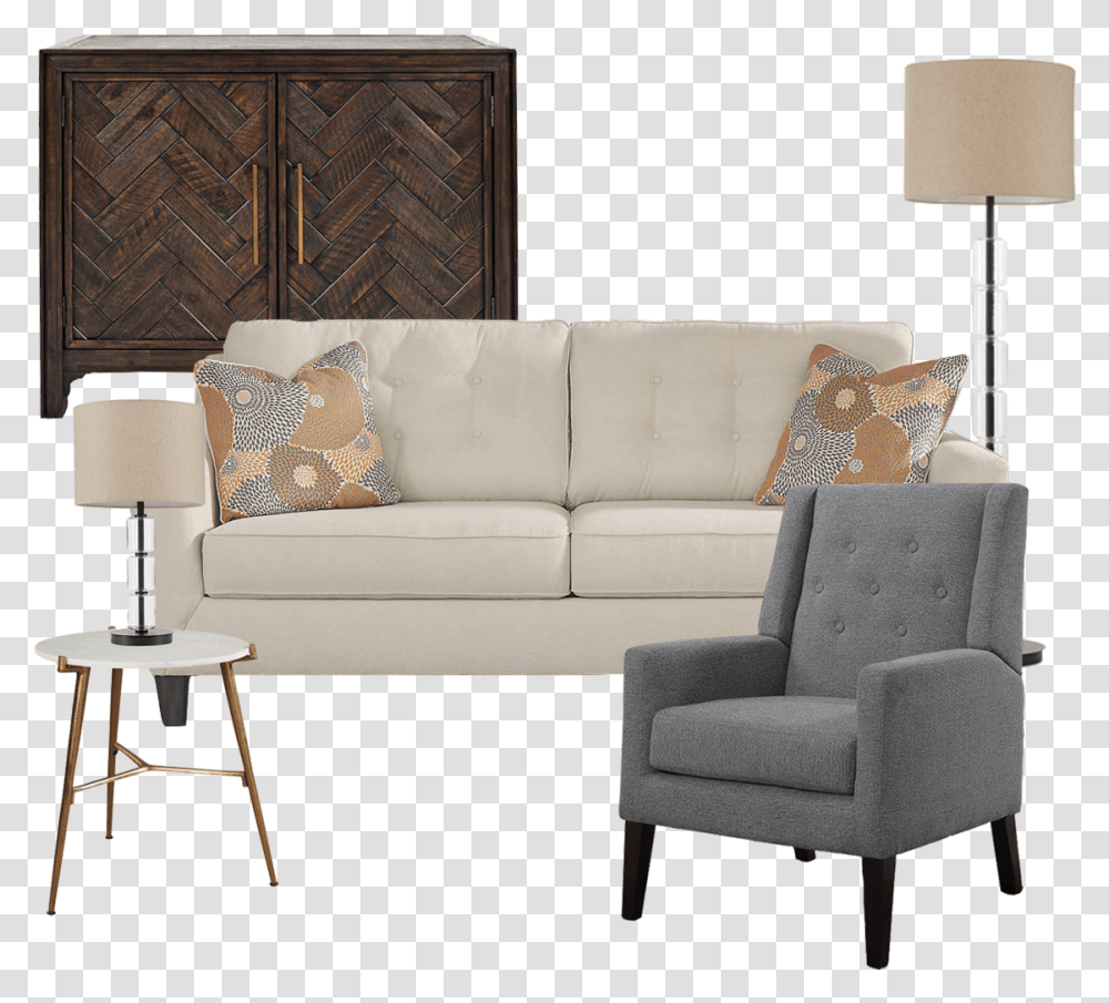 Chair, Furniture, Couch, Armchair, Lamp Transparent Png