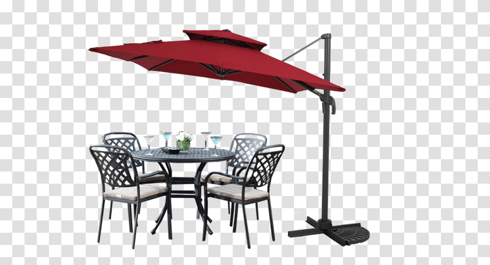 Chair, Furniture, Patio Umbrella, Garden Umbrella, Table Transparent Png